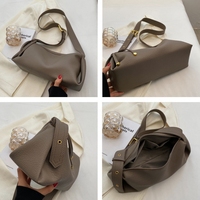 Sacs à bandoulière en cuir souple pour femmes, petits, imperméables, design oreiller, style simple et tendance, vente en gros, à sangle unique