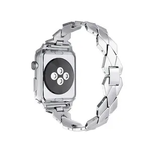 Fashion Watch Band For Apple Diamond Bracelet Adjustable Alloy Stainless Steel Replacement Wristband