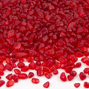 Sea <strong>Glass</strong> Stones <strong>for</strong> Crafts <strong>Vases</strong> Fish Tank 2.75LB (1185g/41.79oz) Red <strong>Glass</strong> <strong>Pebbles</strong> Gemstones - Product Image 2