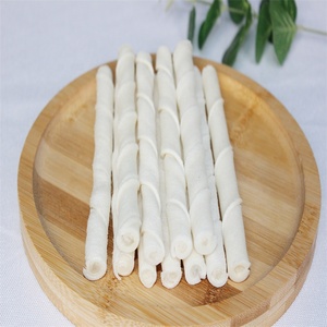 Sağlıklı evcil hayvan ödül maması aperatifler köpek çiğnemek beyaz <span class=keywords><strong>Rawhide</strong></span> büküm çubukları - Product Image 2