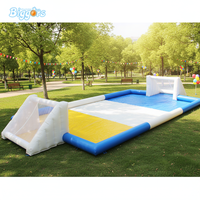 Modèle de terrain de football gonflable Biggors en PVC haute résistance, terrain de soccer personnalisable avec souffleur gratuit