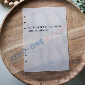 <strong>Custom</strong> Matte Vellum Paper <strong>Planner</strong> Dashboard <strong>Insert</strong> A5 A6 A7 B5 B6 Durable Covers for Discbound and Ring-bound Organizers - Product Image 6