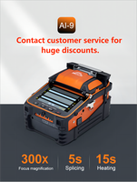 AI-9 ARC Fabrika Fiyatı Altı Motorlu 5s 15s 5 Yıl Garantili Orijinal Fiber Optik Füzyon Ekleyici Dokunmatik Ekran POE GSM