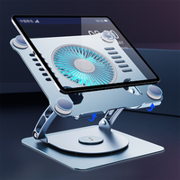 Support de refroidissement pour ordinateur portable avec ventilateur, directement de l'usine, compatible avec les jeux et les tablettes iPad, avec base rotative, en stock