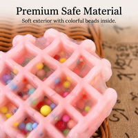 Jouet Squishy en forme de beignet et patte de chat, en caoutchouc souple, texture type slime, pour le jeu d'imitation alimentaire et le soulagement du stress, au design attrayant