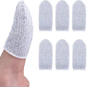 Finger Stall 1 Pair Mini Sweatproof Cots Game Controller Mobile Sensitive Washable Smartphone Tool Accessories Solid U