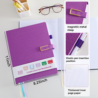 Agenda personnalisable en cuir PU format A5 2027, couverture rigide, pour carnet de notes professionnel