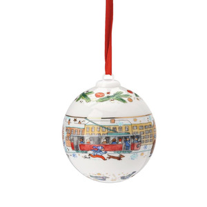 Ornements de Noël en verre personnalisés 2026, verre soufflé à la main, peint à la main, boule de Noël de luxe personnalisée - Product Image 1