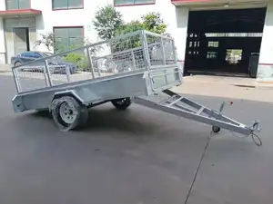 Trung Quốc Nhà Máy Giá Trailer lưới lồng 6*4 mạ kẽm hộp Trailer trang trại tiện ích lồng Trailer