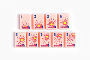 Juego de Fichas de Mahjong con Temática Occidental, Acrílico Duradero, Patas Metálicas Plegables, Estilo Clásico para 2 Jugadores - Product Image 4