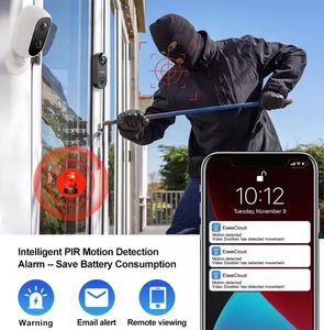 Caméra de sécurité Wifi à détection infrarouge, OEM 4MP PIR, batterie Rechargeable, caméra IP sans fil, système de vidéosurveillance domestique - Product Image 5