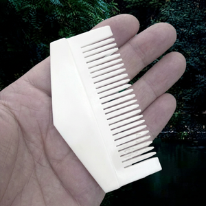 Peine para el cabello de hueso animal con mango de madera grabado con láser, nuevo diseño, peine de moda para salón, para hombres y mujeres, artesanía vikinga natural - Product Image 1