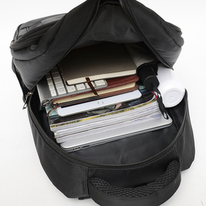 <b>Laptop</b> <b>Backpack</b> <b>15</b> <b>Inch</b> Large Capacity Business Travel Unisex Solid Color Shoulder Straps - Product Image 4