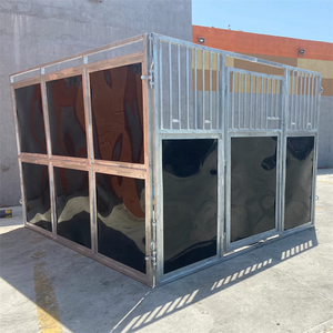 Offre Spéciale : Écuries portables de 3,6 m de long pour chevaux, boxes extérieurs avec façades, design extérieur, abri pour chevaux avec toit et porte - Product Image 6