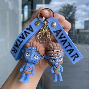 Cute Blue Elf Plastic Keychain Avatar Doll <strong>Toy</strong> Machine Bag Pendant Car Small Gift - Product Image 4