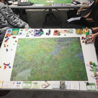 Grand tapis de jeu de guerre 60x44 6x4 4x4 3x3 imperméable avec logo et couleur personnalisés, en caoutchouc avec impression par sublimation thermique