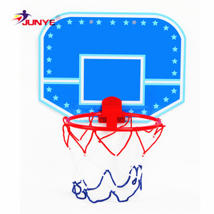 Panier de basket mural JUNYE avec panneau en plastique, bord rouge, pliable, pour usage intérieur et extérieur - Product Image 1
