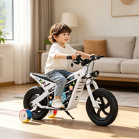 Moto électrique tout-terrain pour enfants avec batterie au lithium 24V, homologuée CE, avec limiteur de vitesse de sécurité pour les jeux en arrière-cour et les sports de plein air