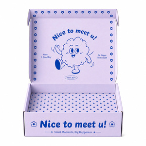 Scatola in Cartone Ondulato Personalizzata Certificata F S <span class=keywords><strong>C</strong></span>, Scatola di Spedizione per E-commerce con Personaggi Carini per Piccoli Regali - Product Image 2