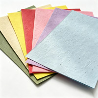 Impression sur papier de cartes de graines de style artisanal