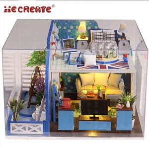 IIECREATE CE EN71 <span class=keywords><strong>Jouet</strong></span> <span class=keywords><strong>Maison</strong></span> de poupée en bois chinoise magnifique Kit à l'échelle 1:24 pour enfants avec meubles de poupée chinois pour garçon - Product Image 2
