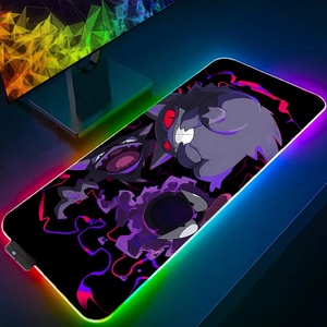 Tapis de souris de bureau G-gengar Poke-mon Rayquaza avec rétroéclairage, tapis de <span class=keywords><strong>clavier</strong></span>, tapis de souris de jeu RGB, tapis d'anime, dérivés - Product Image 4