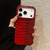 Funda para Teléfono con Patrón de Cocodrilo para iPhone 17 Pro 16 Pro Max, Diseño Degradado, 15/14/13 Pro, Estilo Moderno