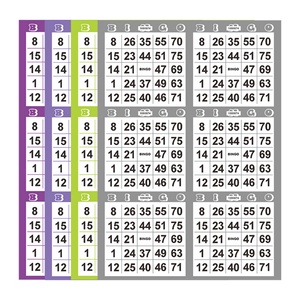 New Hot 2025 Custom Digital Printing Family Fun 15 <b>Color</b> Bingo Card Cardboard Game Bingo - Product Image 1