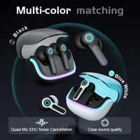 Audífonos G07 de Fábrica para Juegos, TWS con Cancelación de Ruido, Bluetooth V5.4, Iluminación RGB