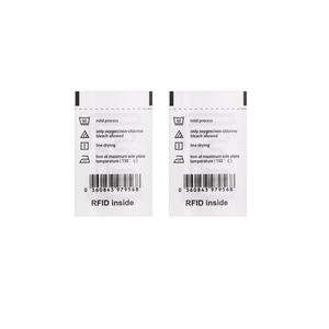 แท็กผ้า RFID UHF 860-960Mhz แบบพิมพ์ได้ด้วย QR <span class=keywords><strong>Code</strong></span> กันน้ำ ฉลากอัจฉริยะ อ่านแบบเป็นชุด สำหรับการจัดการผ้าในโรงพยาบาลและร้านค้าปลีก - Product Image 1