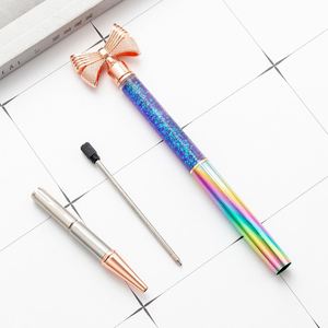 Creative Gold Powder Oil <b>Bow</b> Metal Logo Pen Customizable Colors & Engraving Promotional Use for Business <b>Gifts</b> - Product Image 4