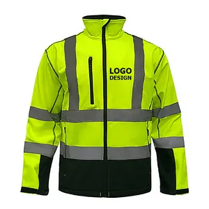 ANT5PPE Unisex Reflective Safety Winter Jacket With Hoody Trousers High Visibility Water Wind Proof Customizable Logo