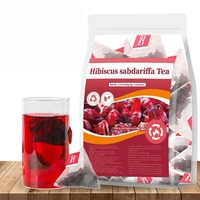 Thé Herbal Hibiscus Sabdariffa Riche en Anthocyanes Naturelles pour le Soutien Cardiovasculaire et l'Équilibre Hydrique, Favorisant la Circulation Corporelle