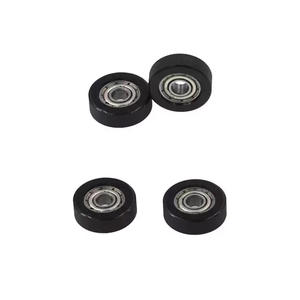 Rouleau de guidage <span class=keywords><strong>en</strong></span> polyuréthane thermoplastique TPU68414-5 pour système de <span class=keywords><strong>rail</strong></span> de robotique, haute adhérence, faible bruit, roulement silencieux - Product Image 1