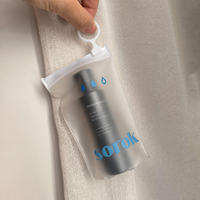 Sac en plastique à fermeture éclair en PVC givré imprimé avec logo personnalisé pour l'emballage de vêtements, de cosmétiques et de maillots de bain