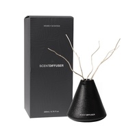 Diffuseur de parfum en céramique noir et blanc de luxe, personnalisé, vente en gros, idéal pour la décoration intérieure et les cadeaux de fêtes