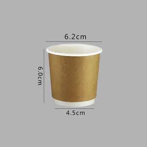 Kingwin impresión personalizada 4oz 6,5 oz 8oz 10oz 12oz 16oz desechable doble pared taza de papel de café con tapa