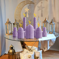 Décoration de table de luxe professionnelle en papier, motif palais islamique, conforme à la norme ISO, pour l'Aïd Moubarak