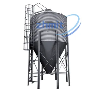 zhmit silo manufacturer specializing in galvanized grain silo farm feed storage silo