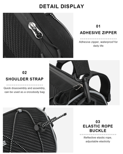 Bolsa Delantera para <span class=keywords><strong>Bicicleta</strong></span> RIDERACE, Multiusos, Impermeable, Gran Capacidad, <span class=keywords><strong>Mochila</strong></span> de Almacenamiento, Bolsa para Manillar de <span class=keywords><strong>Bicicleta</strong></span>, Bolsa para Tubo de <span class=keywords><strong>Cuadro</strong></span> de Ciclismo - Product Image 2