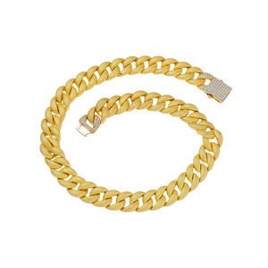 16Mm Strip Hip Hop Cuban Necklace Necklace Accessories Tanjing Fashion Lijing Necklace - Product Image 1