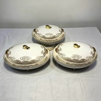Ensemble de casseroles isothermes élégantes Jumbo 3 pièces 4L 5L 6L avec support trépied, chauffe-plats thermique pour la famille, le Ramadan, les mariages et les fêtes