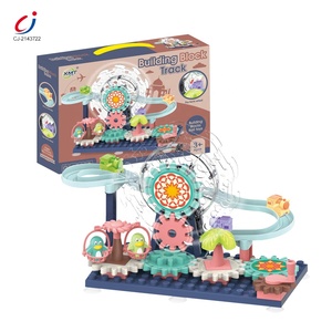 Mainan DIY Bongkar Pasang, Mainan Rakit Diy Swakriya Roda Gigi Surga Roda Kreatif Luncuran Listrik - Product Image 5