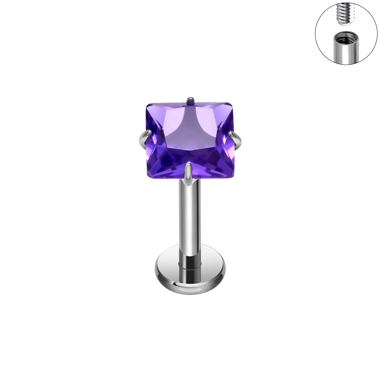 Argento PVD Cristallo Viola