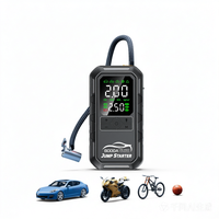 Nouveauté : Démarreur de Voiture Multifonctionnel 2000A Peak avec Compresseur d'Air 150 PSI, Booster de Batterie Portable 12V