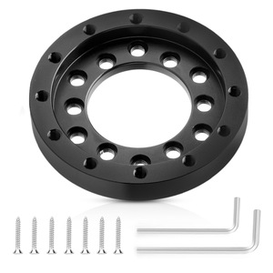Racing <b>Wheel</b> Adapter 73Mm Aluminum Alloy Base Plate For <b>Pc</b> Gaming Steering <b>Wheel</b> Mount - Product Image 1