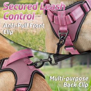 Hondenharnas van luxe nylon, anti-uitbraak, reflecterend, verstelbaar, met makkelijk te bedienen handvat voor grote honden - Product Image 6