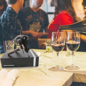 Tire-bouchon décapsuleur à levier de style coffret cadeau, tire-bouchon à vis premium pour le vin - Product Image 5
