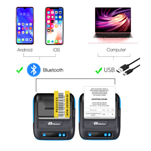 Imprimante thermique de reçus et d'étiquettes MHT-P29L Mini, imprimante thermique mobile 2 en 1, 80 mm - Product Image 4