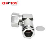 Factory L20 4.3/10 DIN Male Plug Macho 4.3-10 Right Angle 90 Degree Clamp Screw for WTR400 Rg8 Rg393 Coaxial Cable Connector